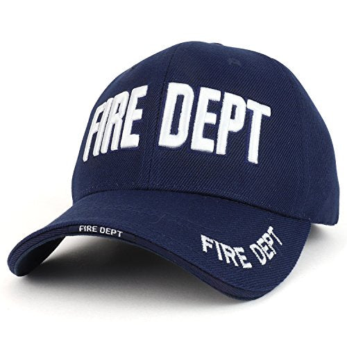 Trendy Apparel Shop Fire FD 3D Embroidered Structured Adjustable Baseball Cap
