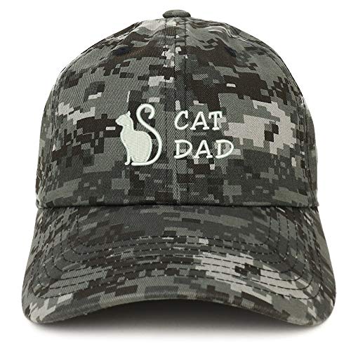Trendy Apparel Shop Cat Dad Embroidered Unstructured Cotton Dad Hat