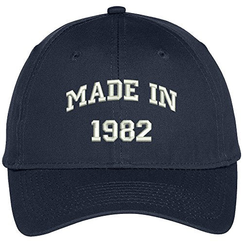 Trendy Apparel Shop Made In 1982-36th Birthday Embroidered High Profile Adjustable Baseball Cap