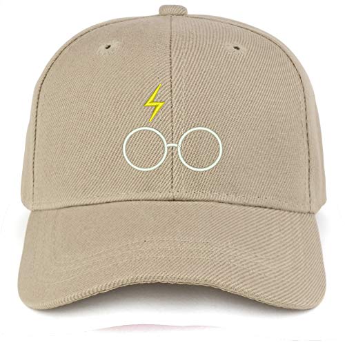 Trendy Apparel Shop Harry Glasses Embroidered Youth Size Kids Structured Baseball Cap