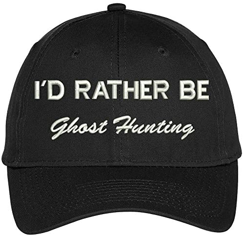Trendy Apparel Shop I Rather Be Ghost Hunting Embroidered Baseball Cap