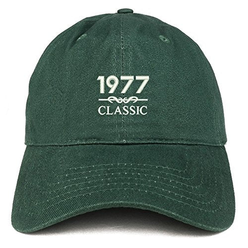 Trendy Apparel Shop Classic 1977 Embroidered Retro Soft Cotton Baseball Cap