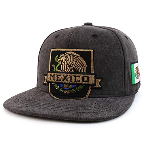 Trendy Apparel Shop Mexico Independence Eagle Flatbill Snapback Baseball Cap