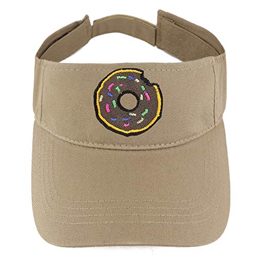 Trendy Apparel Shop Donut Patch Cotton Summer Visor Cap
