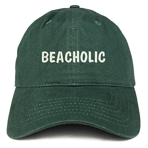 Trendy Apparel Shop Beacholic Embroidered Low Profile Brushed Cotton Cap
