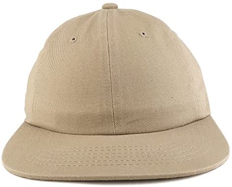 Trendy Apparel Shop Low Profile Plain Unstructured Crown Flatbill Snapback Cap