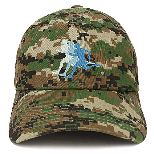 Trendy Apparel Shop Runner Embroidered Soft Crown 100% Brushed Cotton Cap