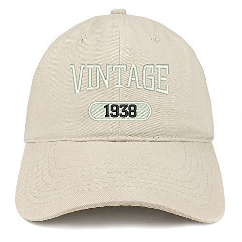 Trendy Apparel Shop Vintage 1937 Embroidered 83rd Birthday Relaxed Fitting Cotton Cap