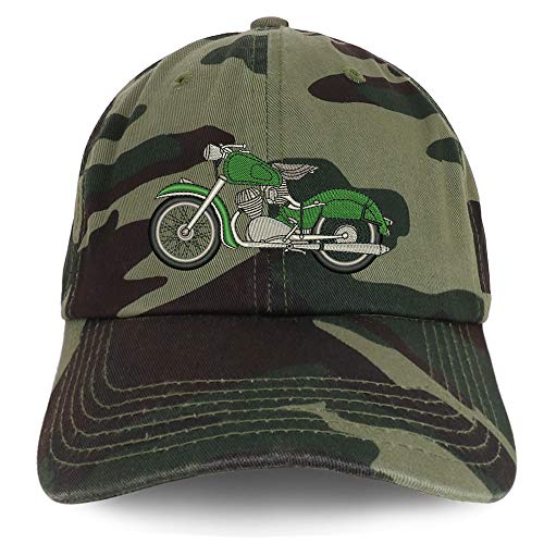 Trendy Apparel Shop Vintage Motorcycle Embroidered Unstructured Cotton Dad Hat