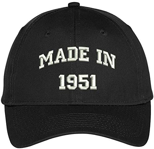 Trendy Apparel Shop 66th Birthday Gift - Made In 1951 Embroidered Cap