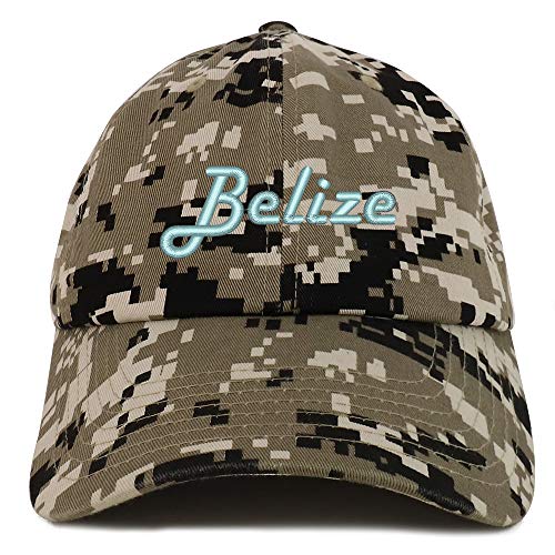 Trendy Apparel Shop Belize Embroidered Soft Crown 100% Brushed Cotton Cap
