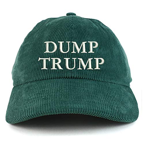 Trendy Apparel Shop Dump Trump Cotton Corduroy Unstructured Baseball Cap