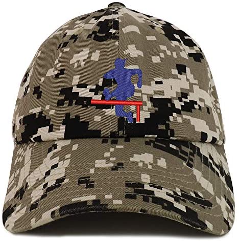 Trendy Apparel Shop Track Hurdler Embroidered Soft Crown 100% Brushed Cotton Cap