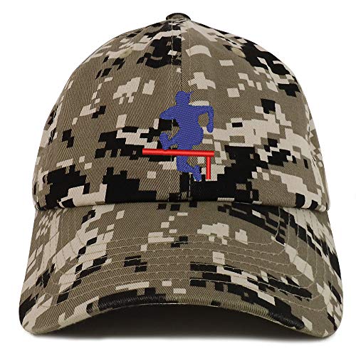 Trendy Apparel Shop Track Hurdler Embroidered Soft Crown 100% Brushed Cotton Cap