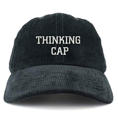 Trendy Apparel Shop Thinking Cap Washed Corduroy Unstructured Baseball Cap