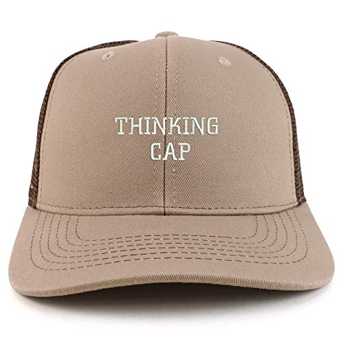 Trendy Apparel Shop Thinking Cap Washed Two Tone Trucker Baseball Cap