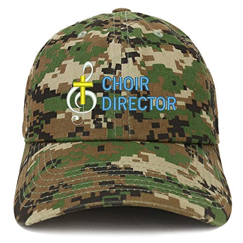 Trendy Apparel Shop Choir Director Embroidered Soft Crown 100% Brushed Cotton Cap