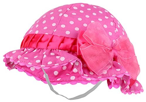 Trendy Apparel Shop Baby Infant Soft Polka Dot Print Cotton Bonnet Hat