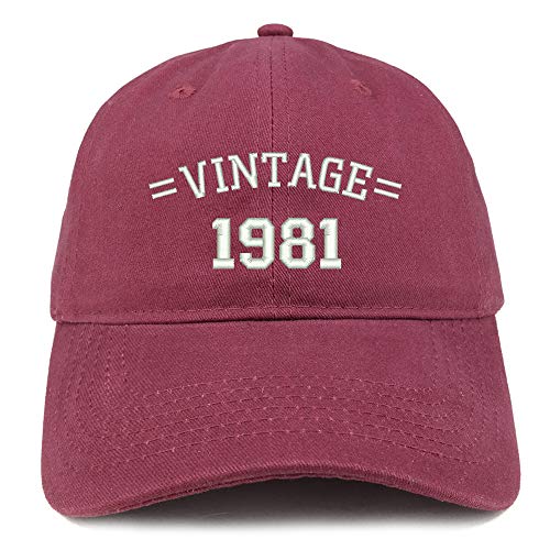 Trendy Apparel Shop Vintage 1981 40TH Birthday Baseball Cap