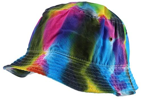 Trendy Apparel Shop Cotton Tie Dyed Patterned Bucket Hat