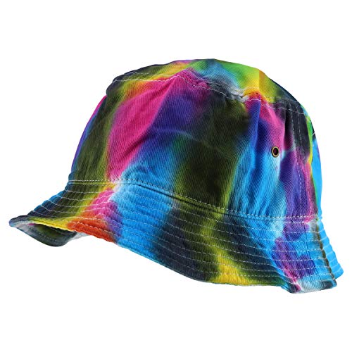 Trendy Apparel Shop Cotton Tie Dyed Patterned Bucket Hat