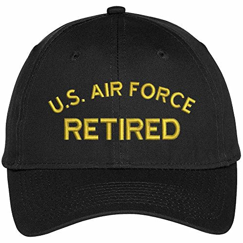 Trendy Apparel Shop US Air Force Retired Embroidered Adjustable Snapback Baseball Cap
