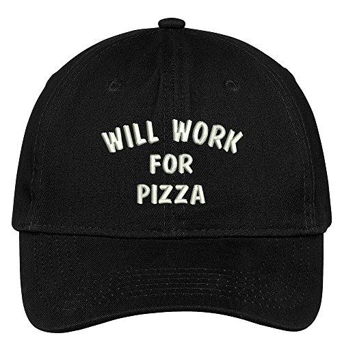 Trendy Apparel Shop Will Work for Pizza Embroidered Soft Cotton Low Profile Dad Hat