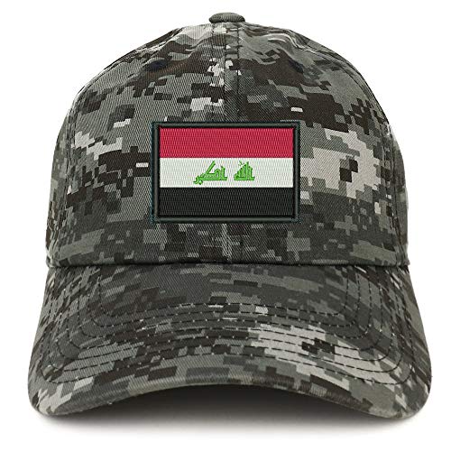 Trendy Apparel Shop Flag of Iraq Embroidered Soft Crown 100% Brushed Cotton Cap
