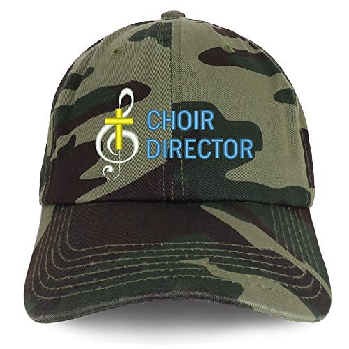 Trendy Apparel Shop Choir Director Embroidered Soft Crown 100% Brushed Cotton Cap