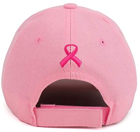 Trendy Apparel Shop Breast Cancer Pink Ribbon Survive Embroidered Baseball Cap