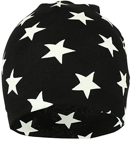 Trendy Apparel Shop Star All Over Printed Infant to Toddler Short Beanie