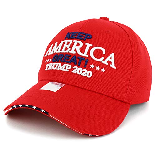 Trendy Apparel Shop Trump 2020 Keep America Great Embroidered Baseball Cap