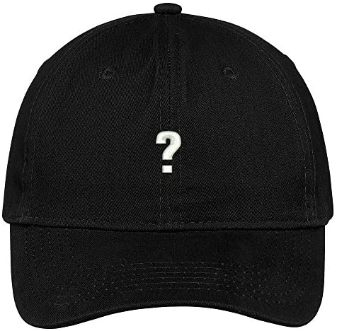 Trendy Apparel Shop Question Mark Embroidered Dad Hat Adjustable Cotton Baseball Cap