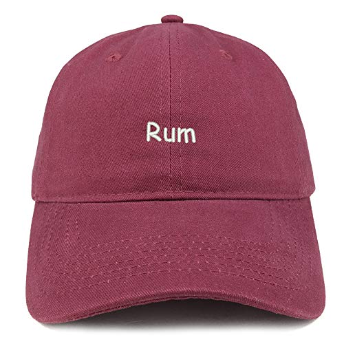 Trendy Apparel Shop Rum Embroidered 100% Cotton Adjustable Cap Dad Hat
