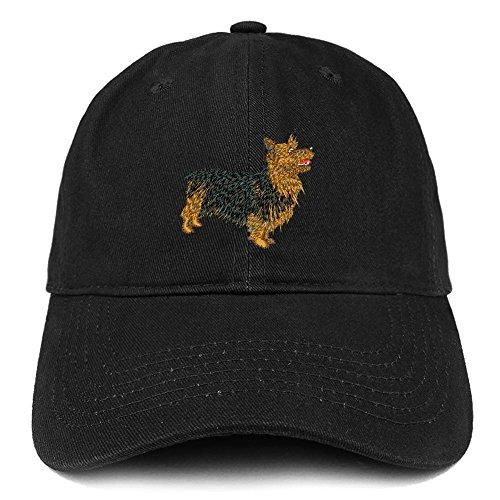 Trendy Apparel Shop Australian Terrier Dog Embroidered Soft Cotton Dad Hat