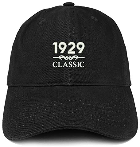 Trendy Apparel Shop Classic 1929 Embroidered Retro Soft Cotton Baseball Cap