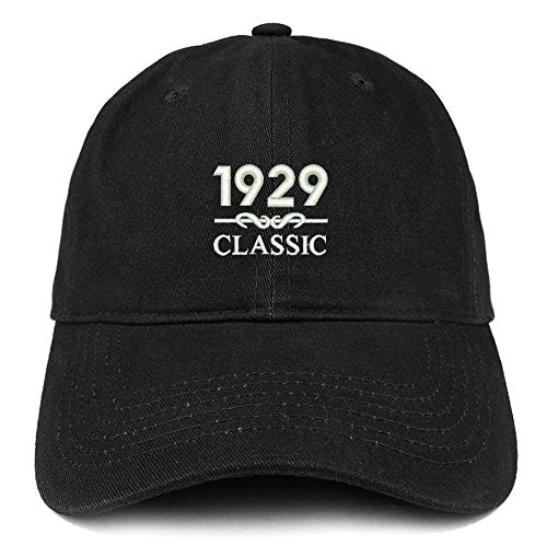 Trendy Apparel Shop Classic 1929 Embroidered Retro Soft Cotton Baseball Cap