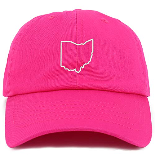 Trendy Apparel Shop Youth Ohio State Outline Adjustable Soft Crown Baseball Cap