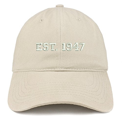 Trendy Apparel Shop EST 1947 Embroidered -  Birthday Gift Soft Cotton Baseball Cap