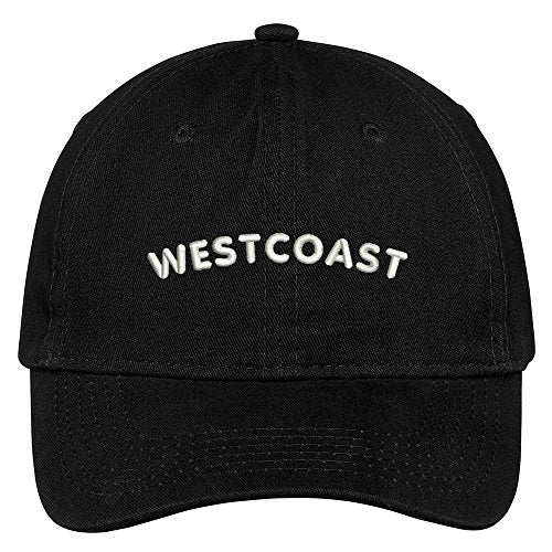 Trendy Apparel Shop Westcoast Embroidered Brushed Cotton Adjustable Cap