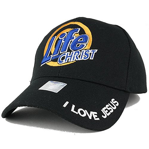Trendy Apparel Shop Life with Christ Embroidered Christian Theme Adjustable Baseball Cap