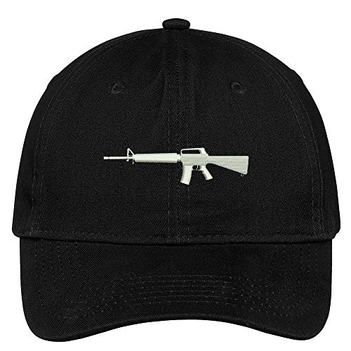 Trendy Apparel Shop Assault Weapon Embroidered Low Profile Soft Cotton Brushed Cap