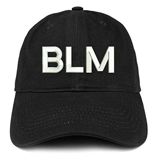 Trendy Apparel Shop BLM Embroidered Soft Crown 100% Brushed Cotton Cap