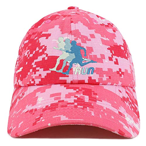 Trendy Apparel Shop Running Embroidered Soft Crown 100% Brushed Cotton Cap