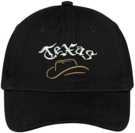 Trendy Apparel Shop Texas Cowboy Embroidered Soft Crown 100% Brushed Cotton Cap