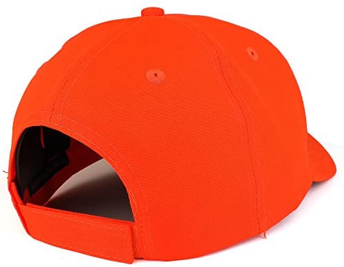 Trendy Apparel Shop Solid Enhanced Visibility Safety Flourescent Structured Ball Cap