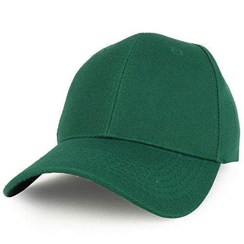 Trendy Apparel Shop Plain Structured Crown Adjustable Baseball Cap