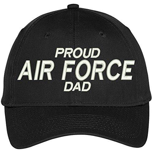 Trendy Apparel Shop Proud Air Force Dad Embroidered Patriotic Baseball Cap
