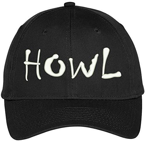 Trendy Apparel Shop Howl Embroidered Adjustable Baseball Cap