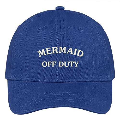 Trendy Apparel Shop Mermaid Off Duty Embroidered Soft Cotton Low Profile Dad Hat Baseball Cap